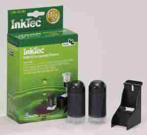 BLACK REFILL KIT FOR - DELL A922  / A942 / A962  inkjet cartridges Dell J5566 / M4640 / T5480 / R5956 / 638